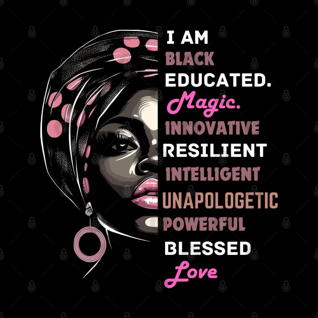 I Am Black Woman Afrocentric by Graceful Designs