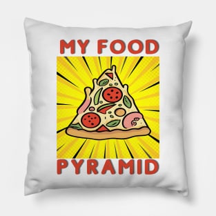 The Pizza Pyramid, My Food Pyramid Pillow