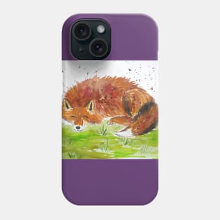 Fox and a little bumblebee Phone Case