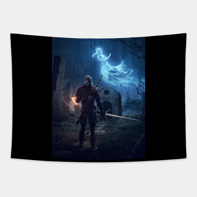 Witcher Tapestry by Enki Art