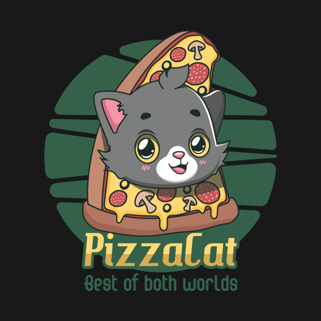 Kawaii pizza cat design by GazingNeko