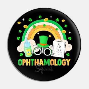 Ophthalmology Squad Ophthalmic St Patrick's Day Pin