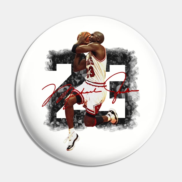 Michael Jordan Vintage Pin by capricorn