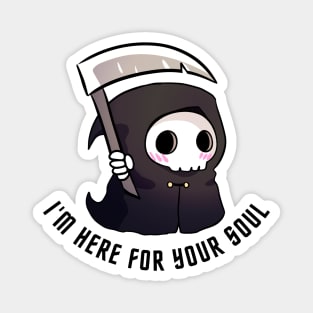 Cute grim reaper - I'm here for your soul Magnet