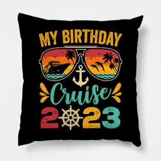 Birthday Cruise 2023 Birthday Party Cruise Squad Pillow