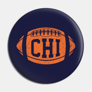 CHI Retro Football - Navy Pin