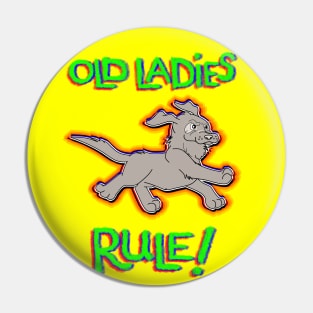 Old Ladies Rule! Pin