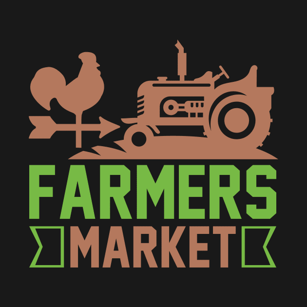 Farmers Market T Shirt For Women Men by QueenTees