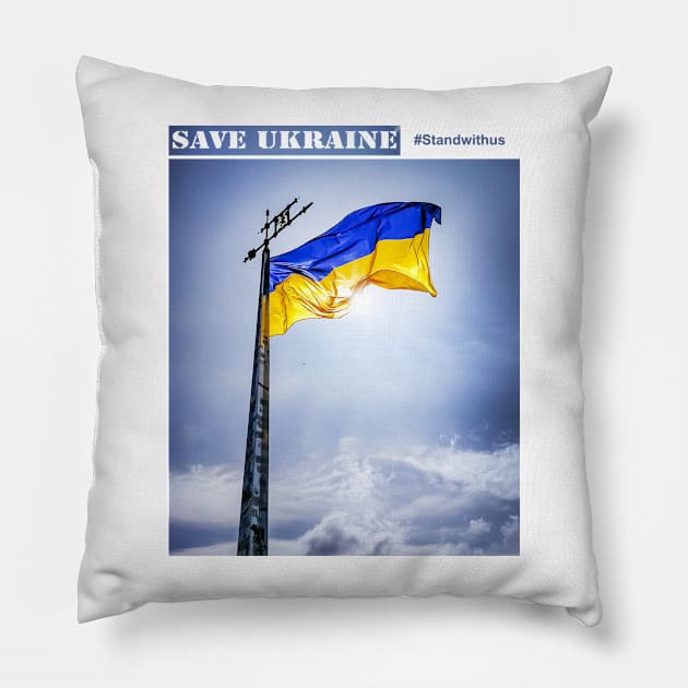 Save Ukraine Pillow by Horisondesignz