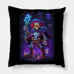 The Deadmaster Skeletoon Pillow