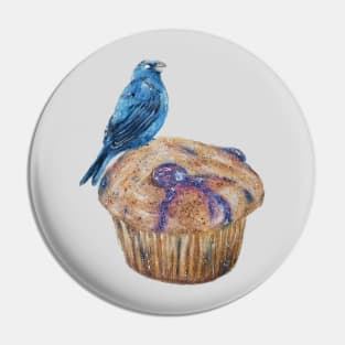 Indigo Blueberry Muffin Pin