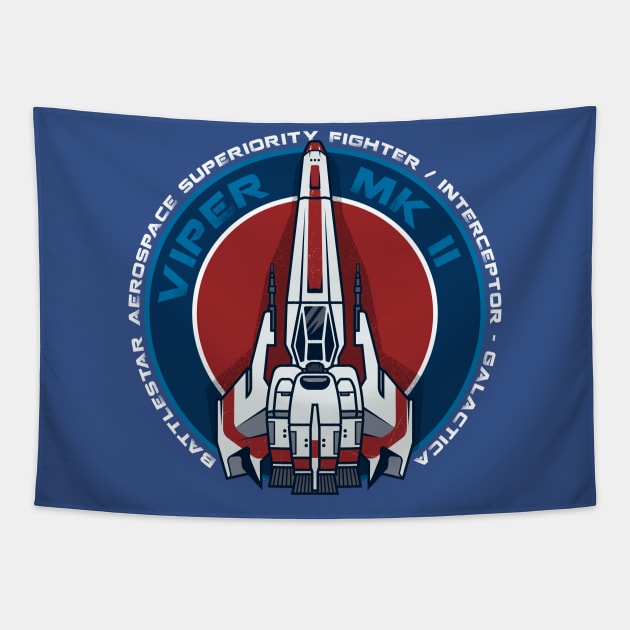 Battlestar Viper MKII Tapestry by redwane