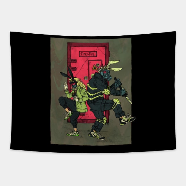 Dorohedoro Tapestry by Laris Manis Art