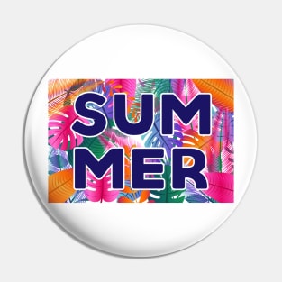 Tropical Summer Print Pin