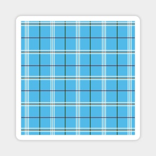 Sky Blue Plaid Magnet