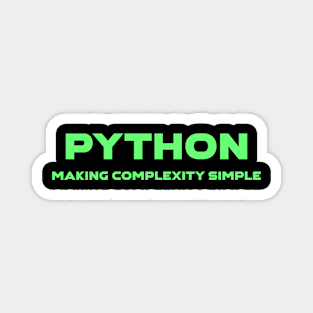 Python Making Complexity Simple Programming Magnet