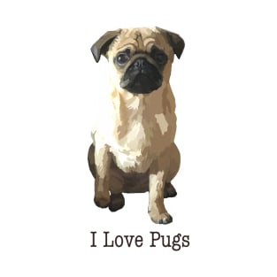 I Love Pugs T-Shirt