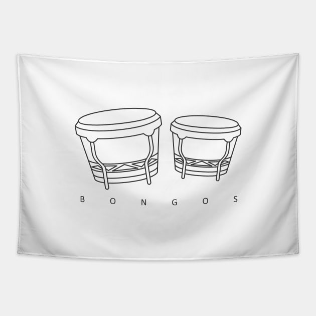 Bongos Minimalist Tapestry by JDP Designs