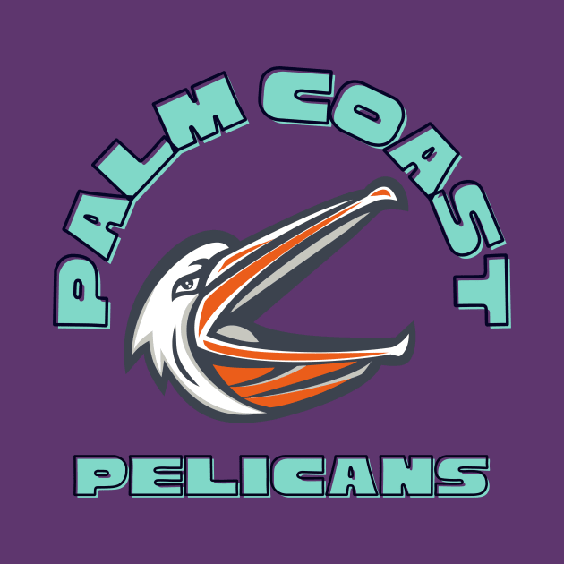 Palm coast pelicans by Benjamin Customs