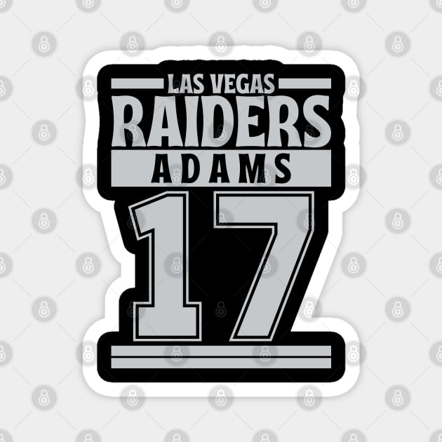 Las Vegas Raiders Adams 17 Edition 3 Magnet by Astronaut.co