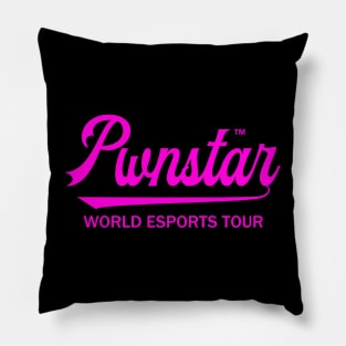 Pwnstar™ Hot Pink World Esports Tour Baseball Swash 2 Pillow