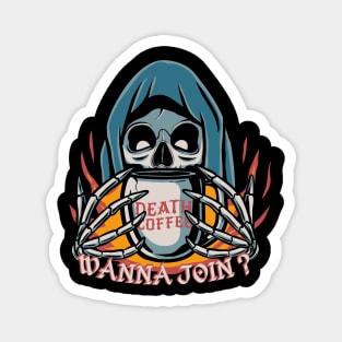 Death coffee Magnet