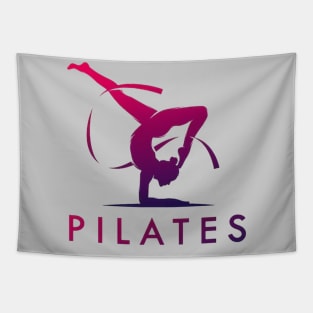 Pilates silhouette Tapestry