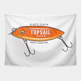 Topsail Island, NC Summertime Vacationing Fishing Lure Tapestry