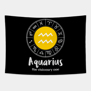 Aquarius The Visionary One Tapestry