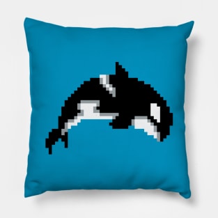 Pixelated Orca Pillow