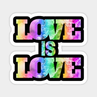 Love is love rainbow lgbtq Magnet