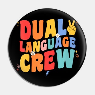 Language Crew Teacher Groovy Team Pin