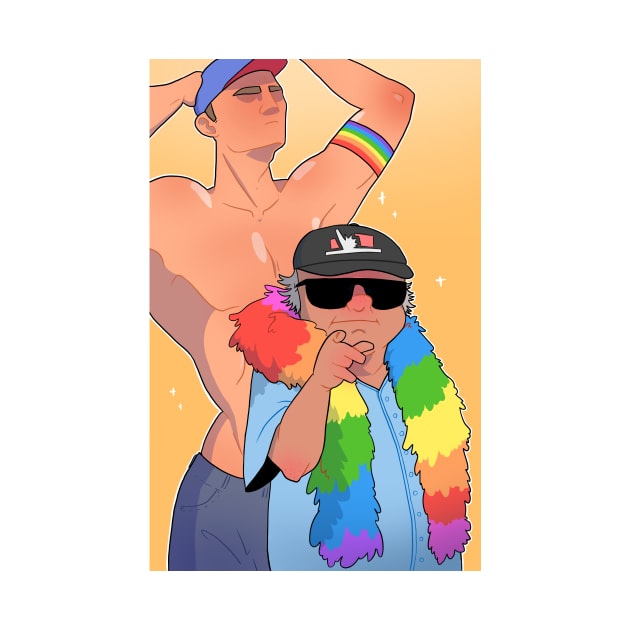 danny devito pride full print by toothy.crow