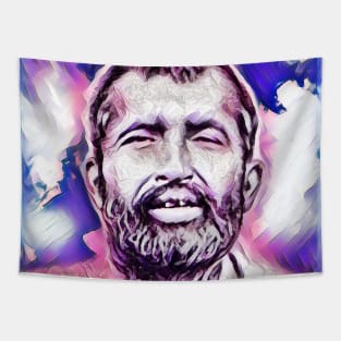 Ramakrishna Pink Portrait | Ramakrishna Artwork 6 Tapestry