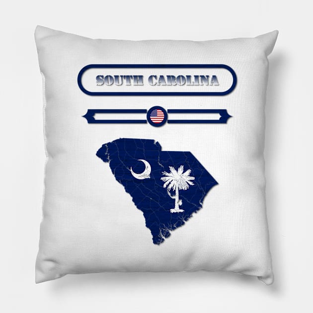 SOUTH CAROLINA STATE, UNITED STATES, USA. SAMER BRASIL Pillow by Samer Brasil