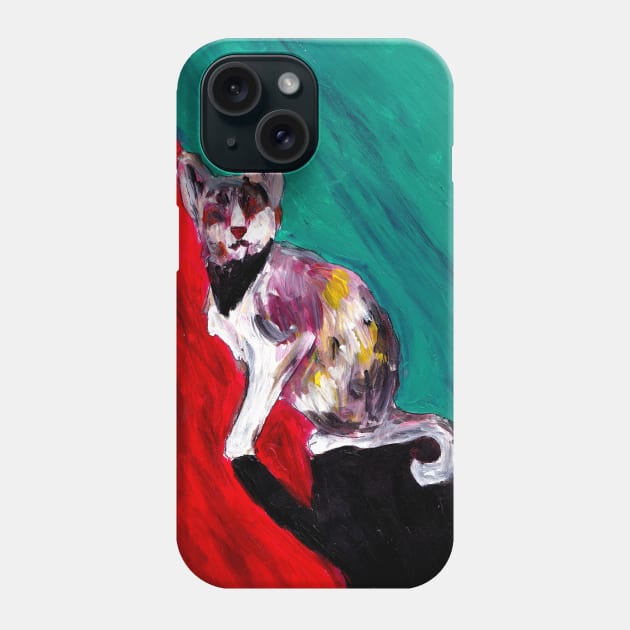 a Blind Cat Phone Case by The_Grenade_Art