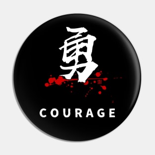 Courage (勇, yū) BUSHIDO code virtues Pin