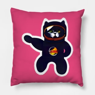 Blast off with the Astronaut Cat: The Feline Explorer that's out of this world! Pillow