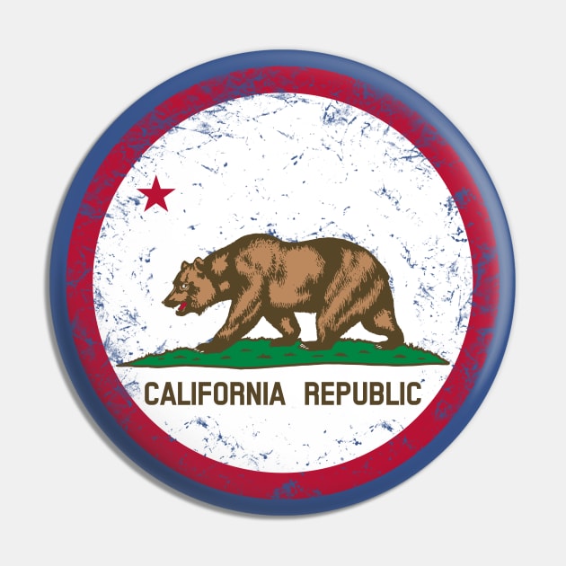 Vintage California Republic Flag Pin by Scar