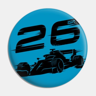 We Race On! 26 [Black] Pin