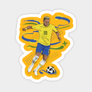 Neymar Brazilian Hero Magnet