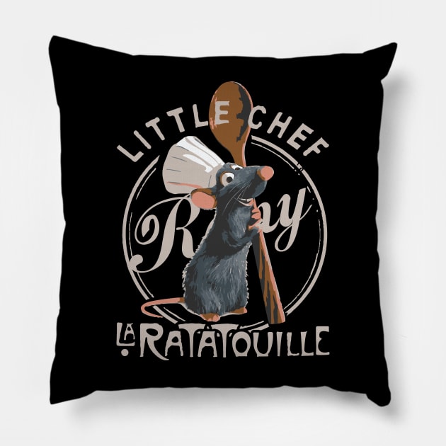 Ratatouille Tribute - Ratatouille Little Chef Kitchen - Epcot Remy Haunted Mansion - Pixar Rat Lion King Wall e - Up - ratatouille - Pirates Of The Caribbean - ratatouille -Tangled Pillow by TributeDesigns