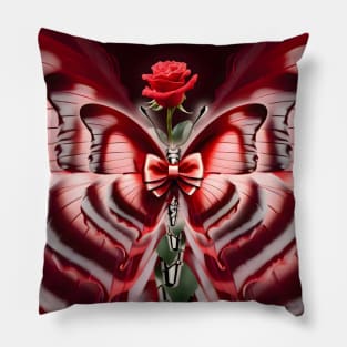 Rose Butterfly Pillow