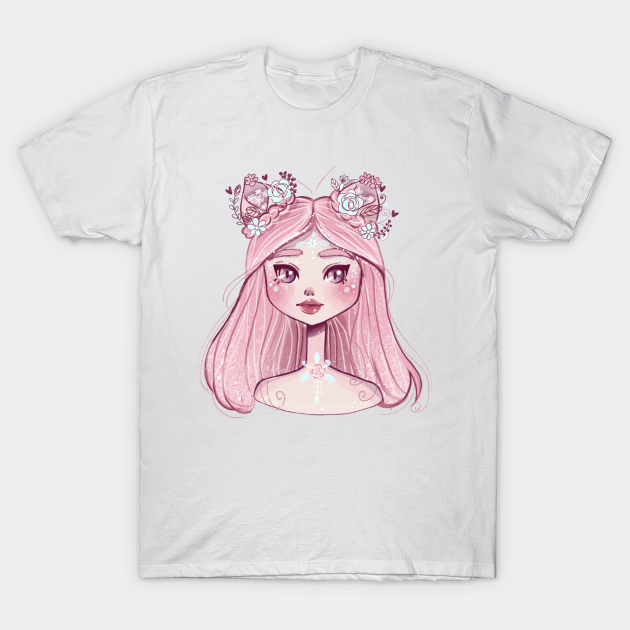 Discover Magic Girl Flower Cat - Magic - T-Shirt