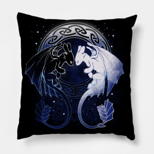 Two Dragons Pillow