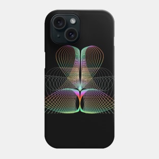 Rainbow linear art geometric Phone Case