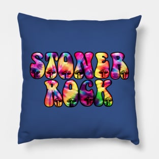 STONER ROCK - tie dye mushrooms Pillow