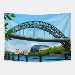 Newcastle Tyne Bridge, Tyne and Wear in England Tapestry