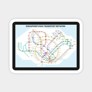 Singapore MRT Map Magnet