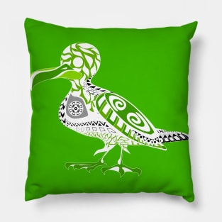 green leaf seagull ecopop Pillow